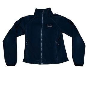 Women's Jacket Marmot Rocklin  XS/Size 2 Full-Zip Jacket Black Fleece Cozy Light